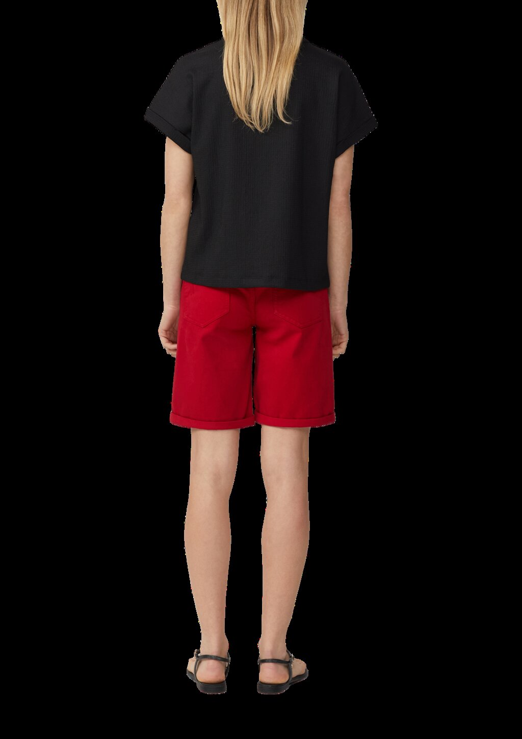 Strukturiertes Blusenshirt im Relaxed Fit