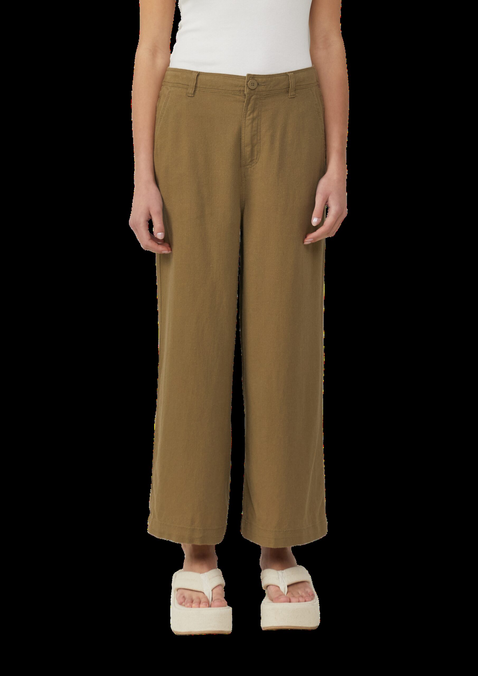 Culotte aus Leinenmix