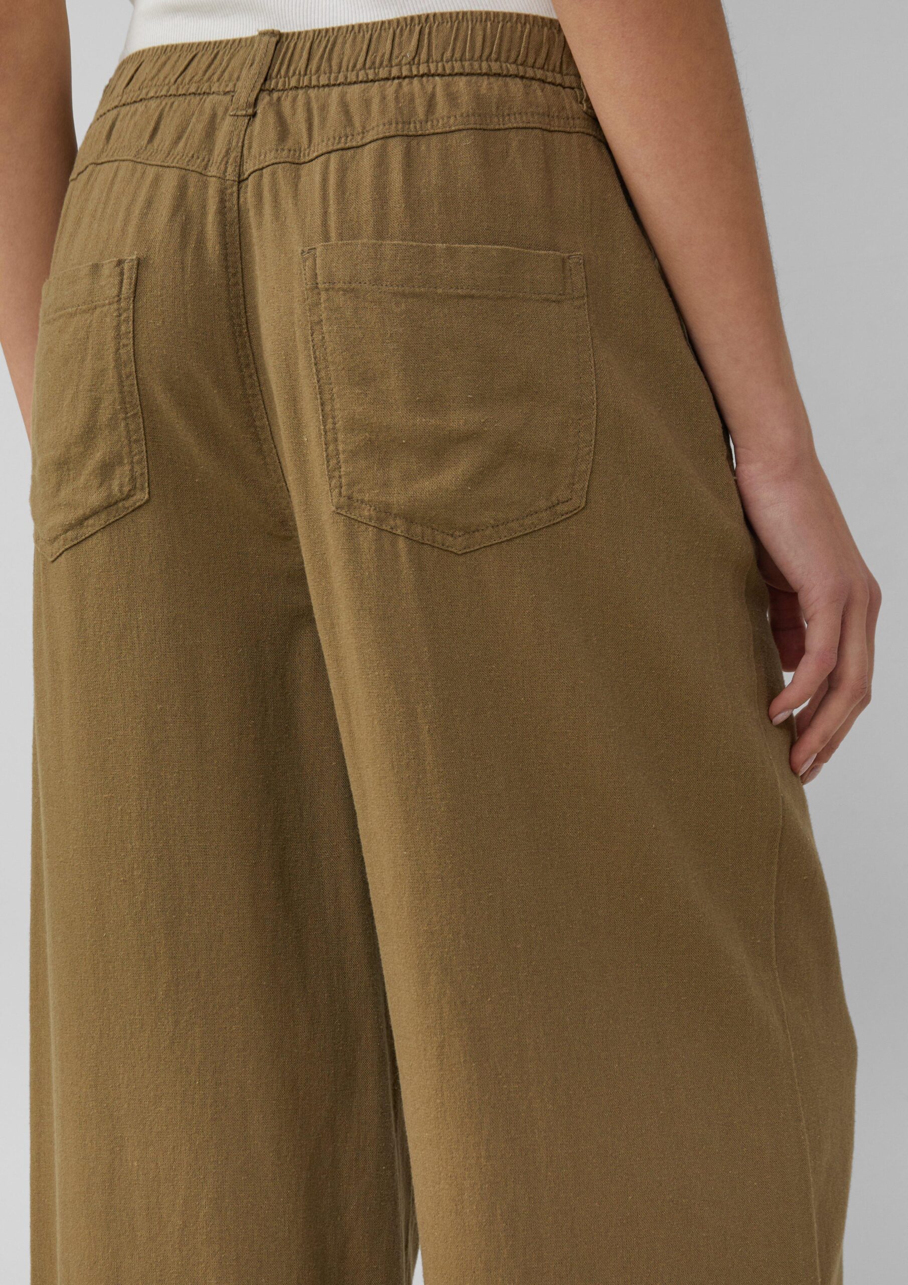 Culotte aus Leinenmix