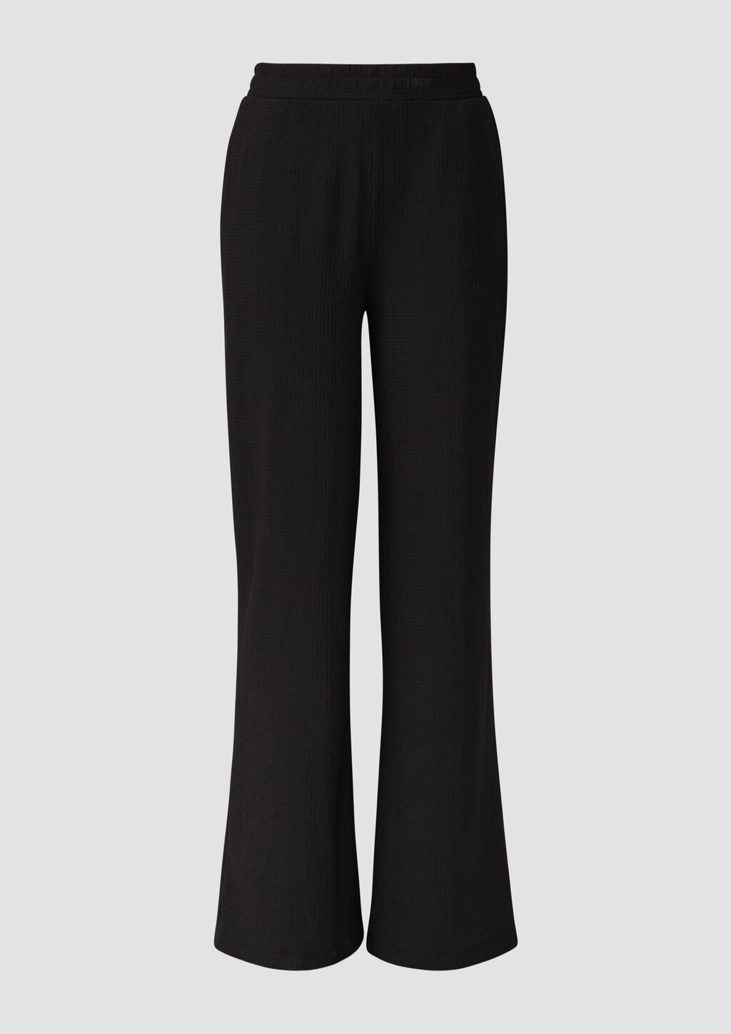 Strukturierte Jerseyhose mit Elastikbund