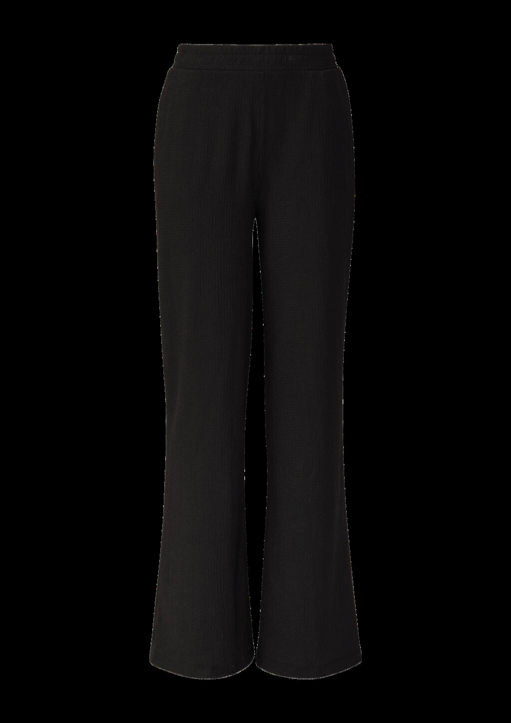 Strukturierte Jerseyhose mit Elastikbund