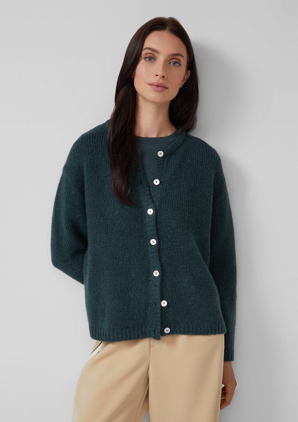 Weiche Strickjacke aus Alpakamix