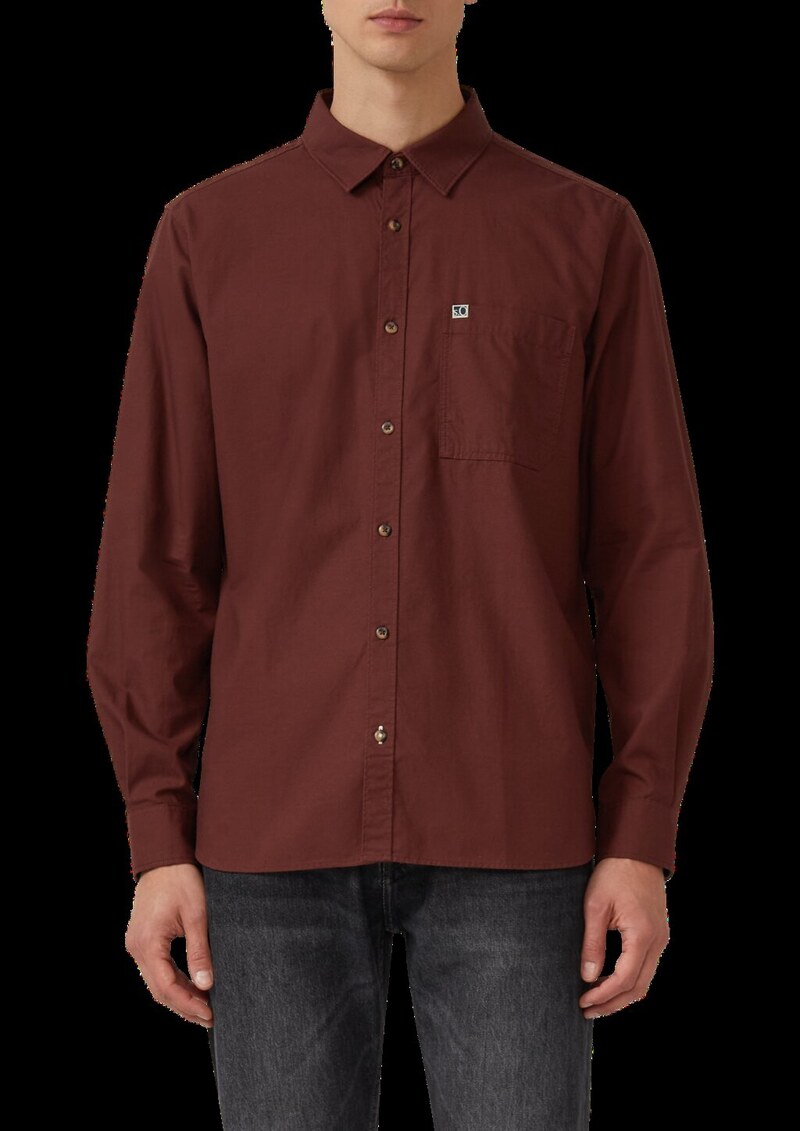 Regular Fit: Weiches Hemd mit feiner Struktur