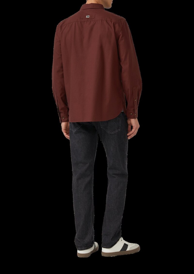 Regular Fit: Weiches Hemd mit feiner Struktur