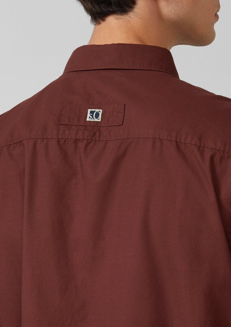 Regular Fit: Weiches Hemd mit feiner Struktur