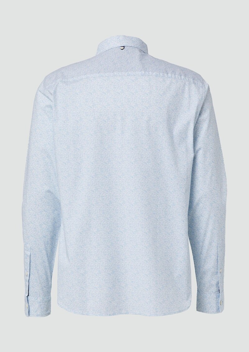 Slim Fit: Baumwollhemd mit All-over-Print