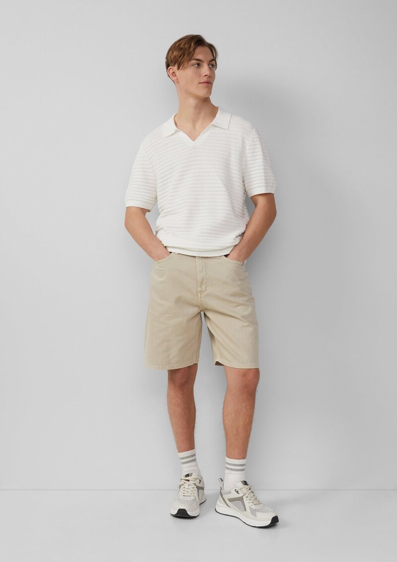 Denim-Shorts / Loose Fit / Mid Rise / Wide Leg