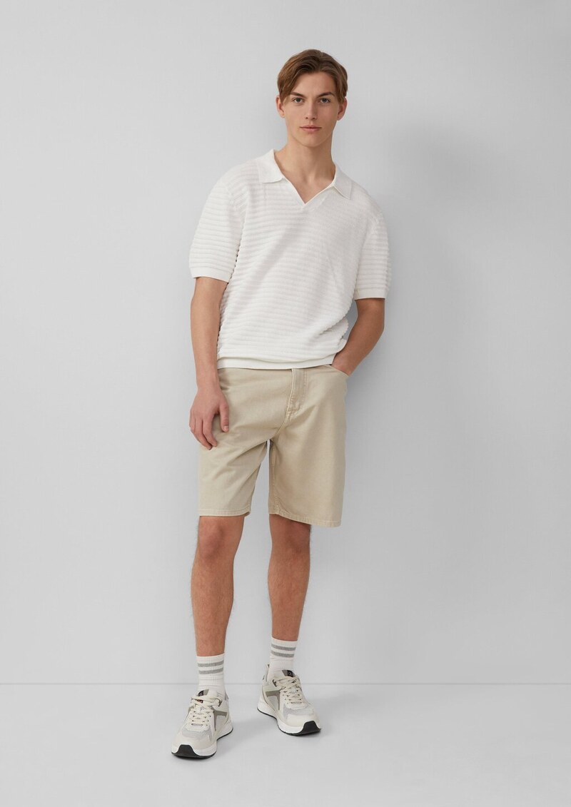 Denim-Shorts / Loose Fit / Mid Rise / Wide Leg