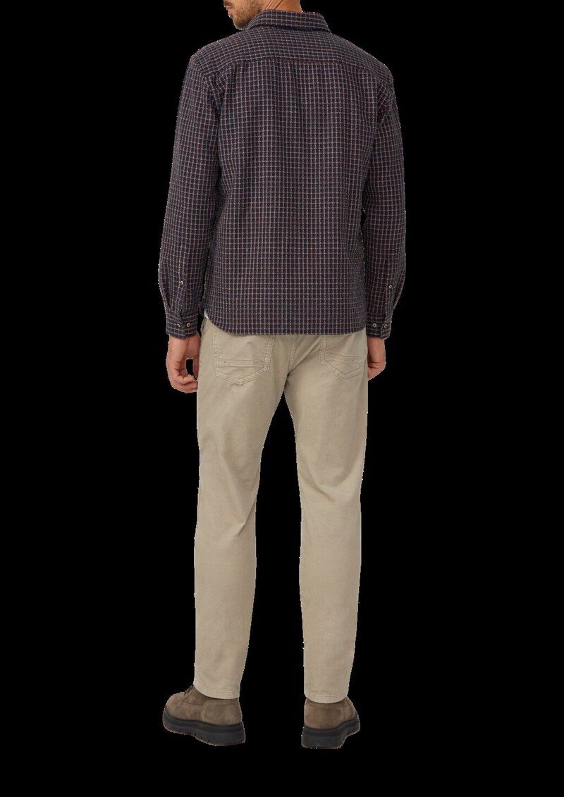 Regular Fit: Kariertes Hemd mit Struktur