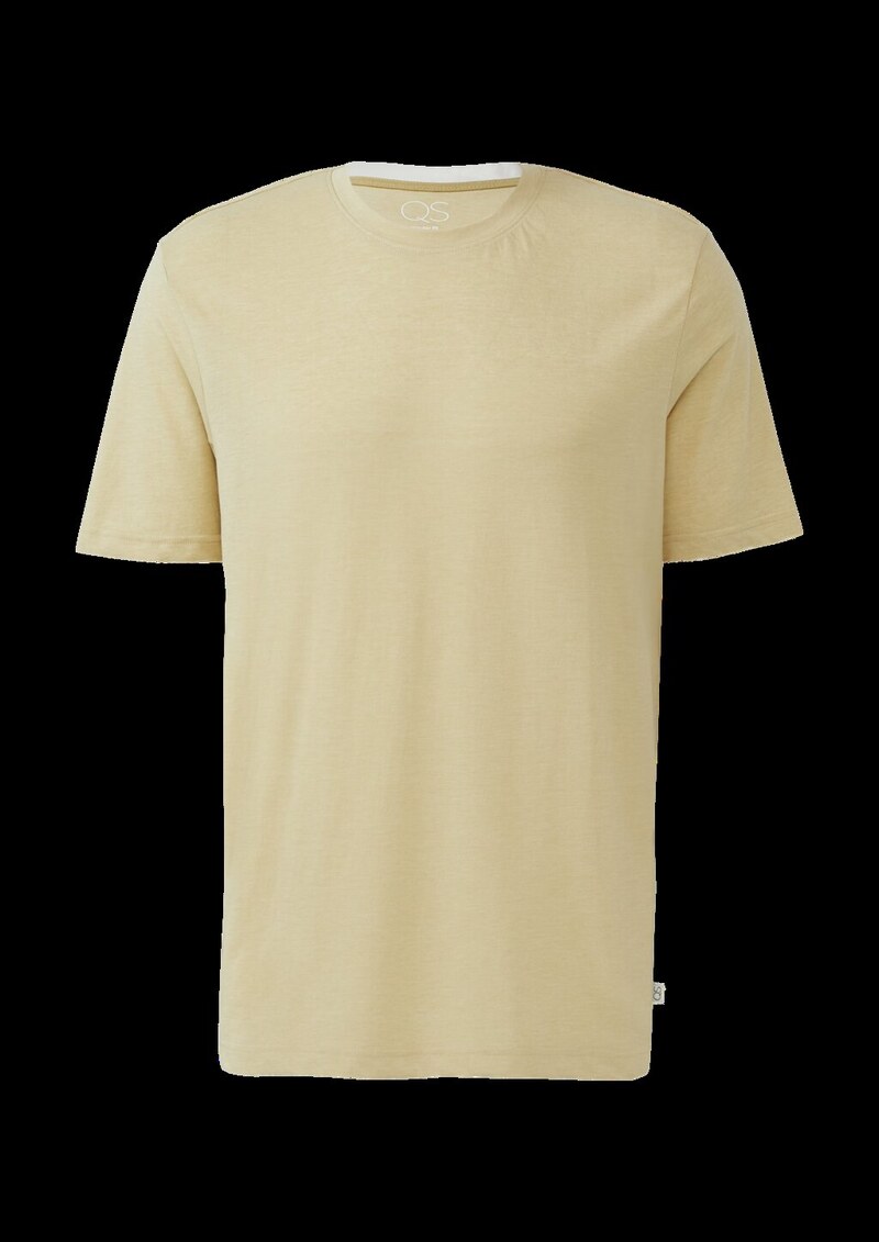 Meliertes T-Shirt mit Layering-Detail am Kragen