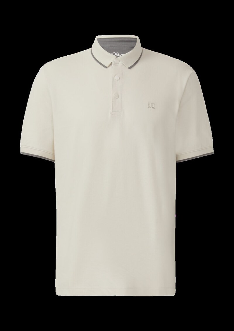 Sportives Piqué-Poloshirt mit Kontrast-Details