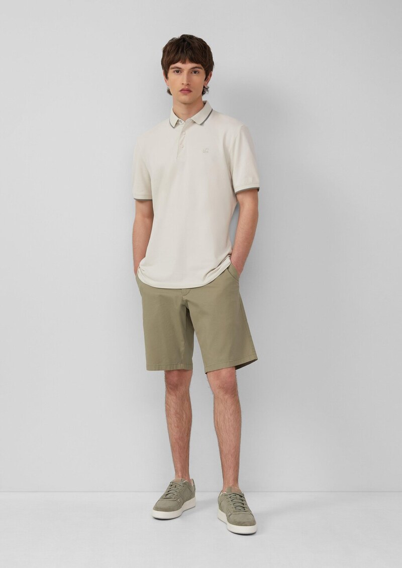 Sportives Piqué-Poloshirt mit Kontrast-Details