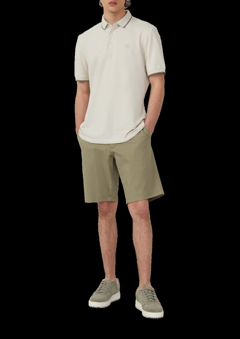 Sportives Piqué-Poloshirt mit Kontrast-Details