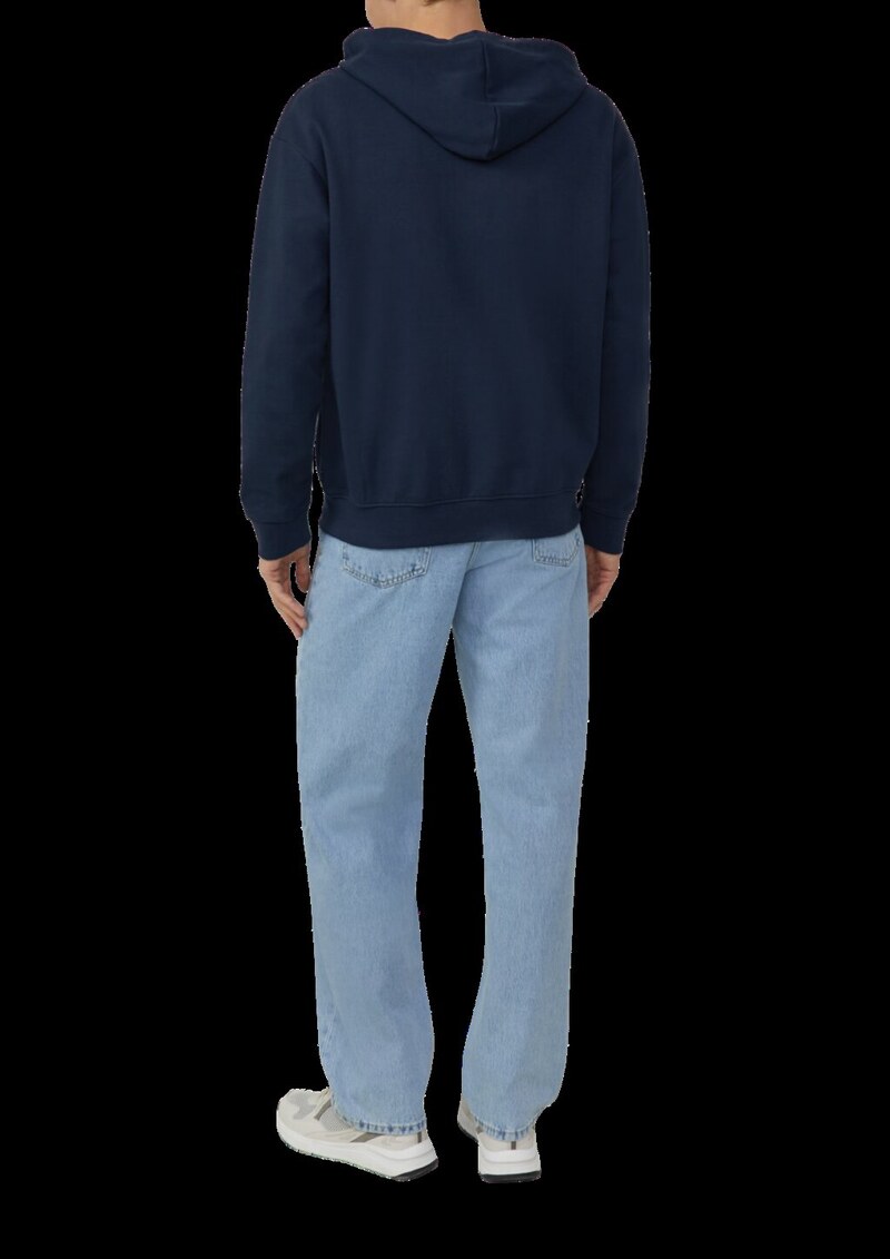 Hoodie-Sweatshirtjacke mit Frontprint