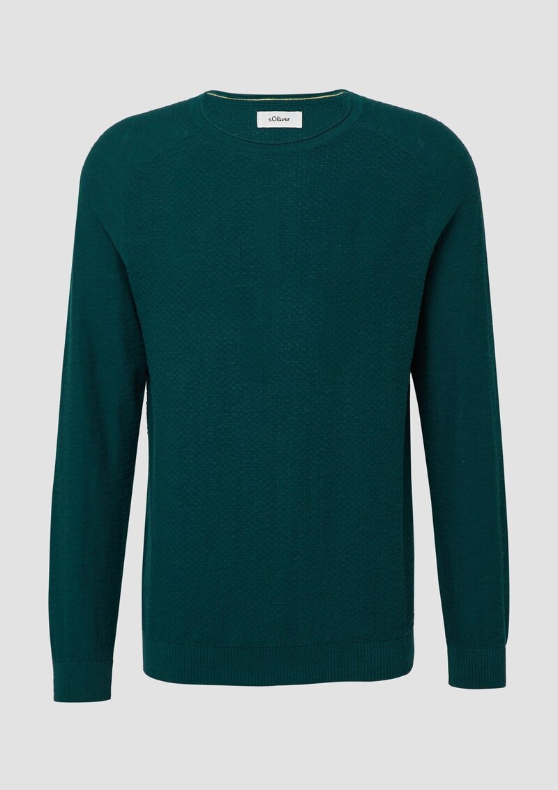 Strukturierter Pullover aus Baumwolle