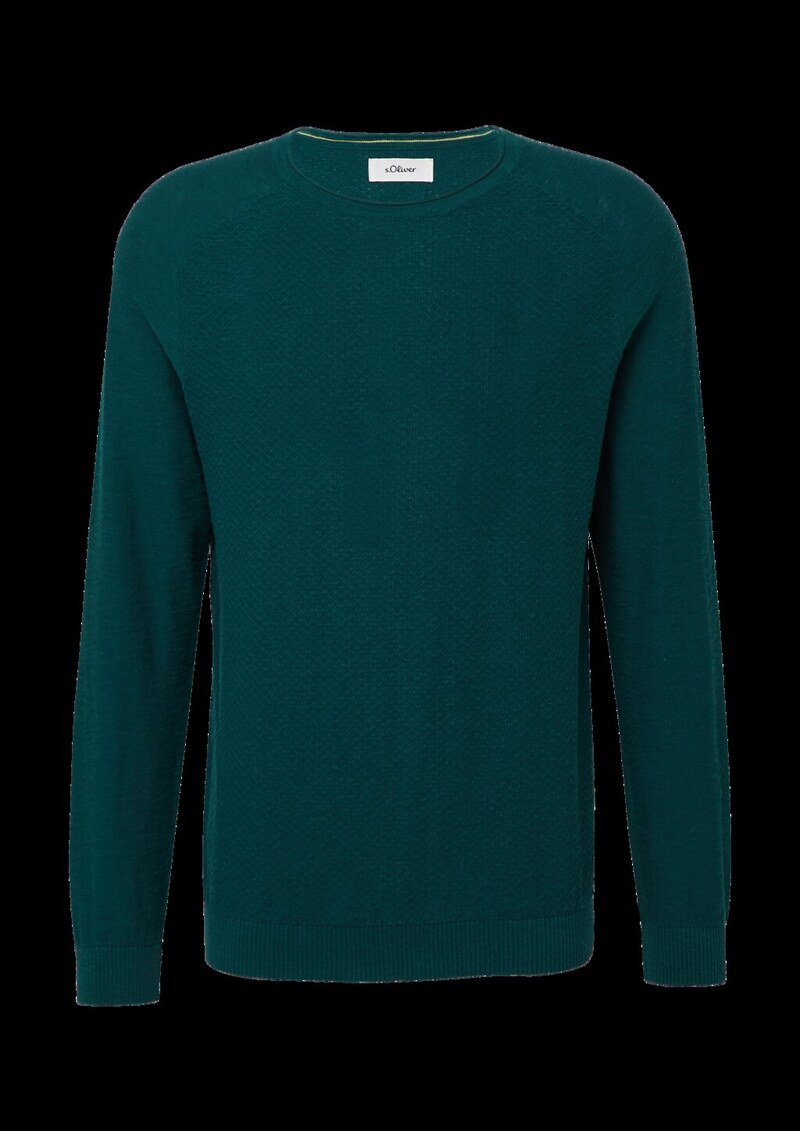Strukturierter Pullover aus Baumwolle
