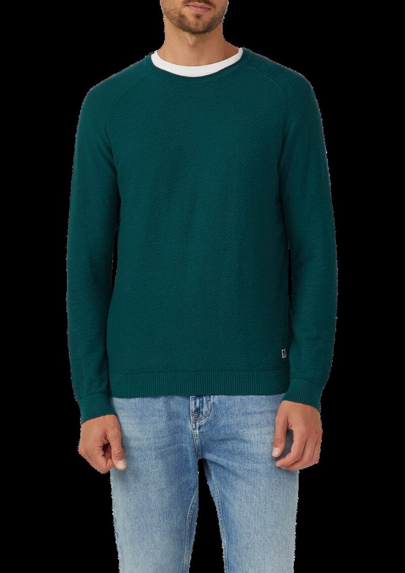 Strukturierter Pullover aus Baumwolle