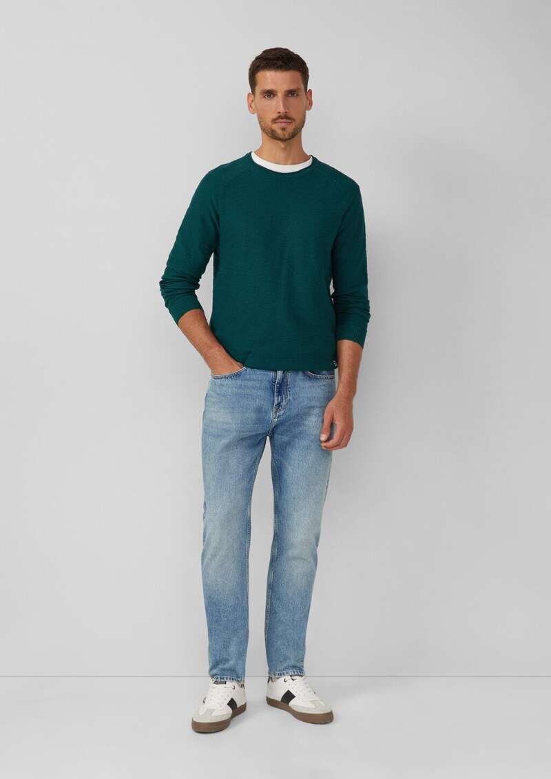 Strukturierter Pullover aus Baumwolle