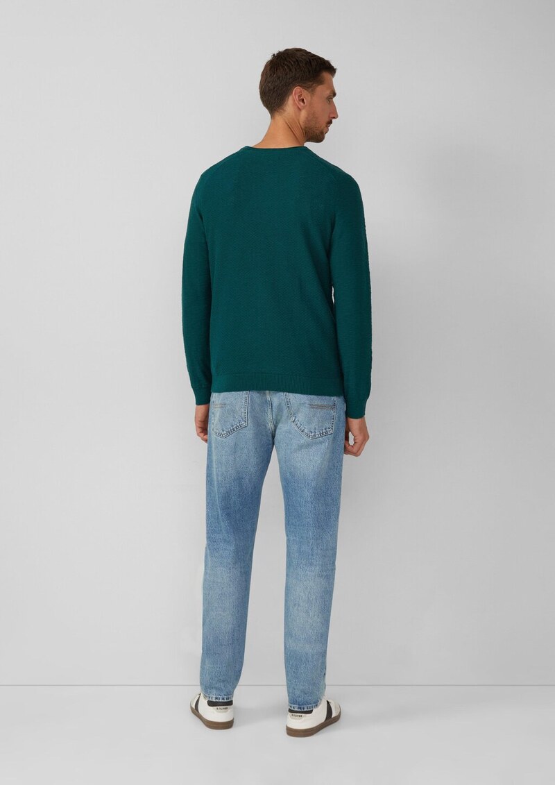 Strukturierter Pullover aus Baumwolle