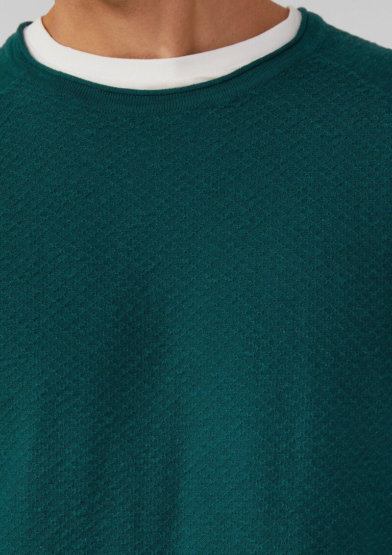 Strukturierter Pullover aus Baumwolle