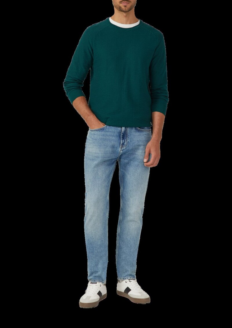 Strukturierter Pullover aus Baumwolle