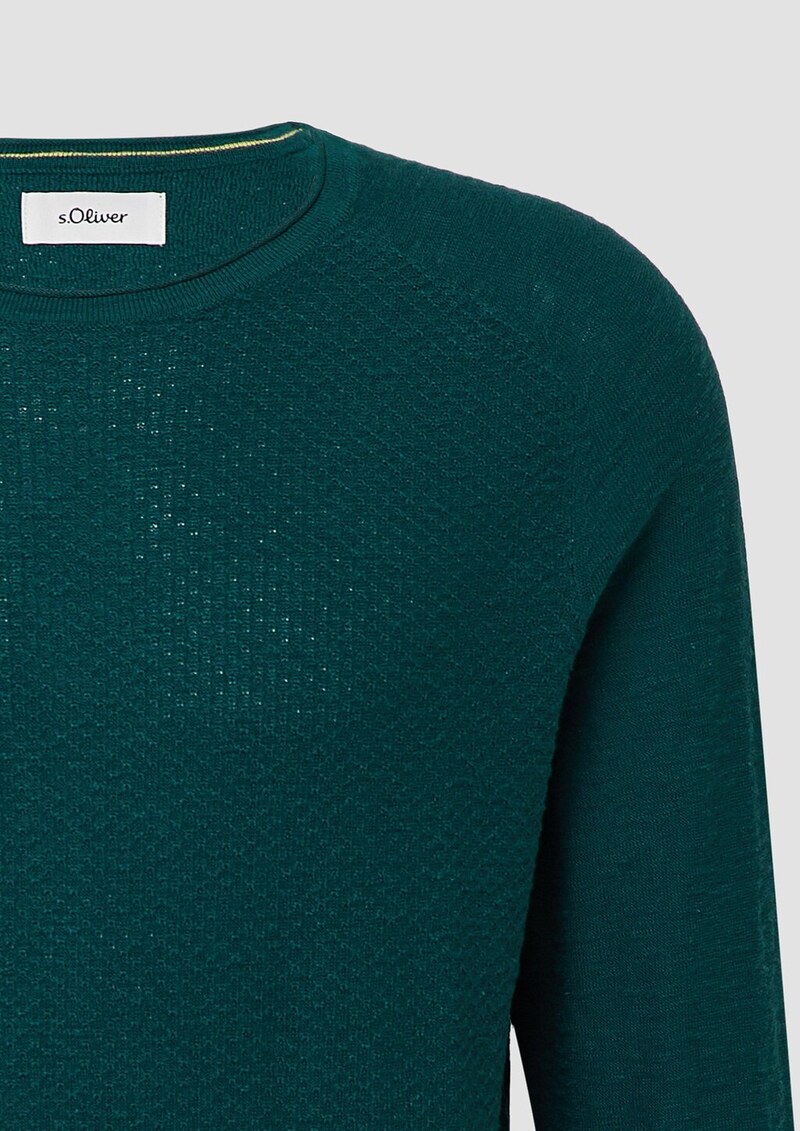 Strukturierter Pullover aus Baumwolle