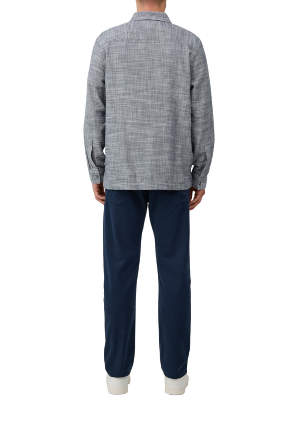 Leichtes Overshirt mit Struktur und aufgesetzten Taschen