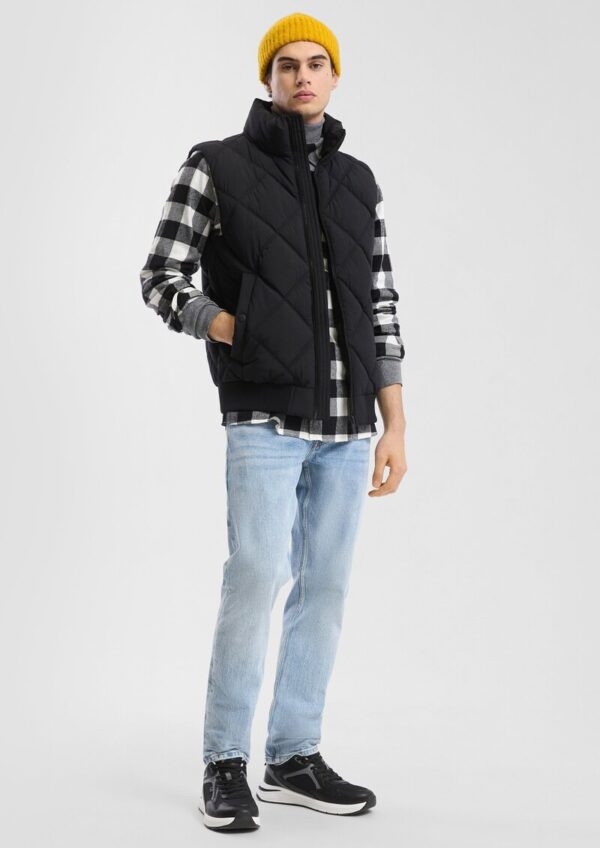 Wattierte Steppweste mit Eingrifftaschen