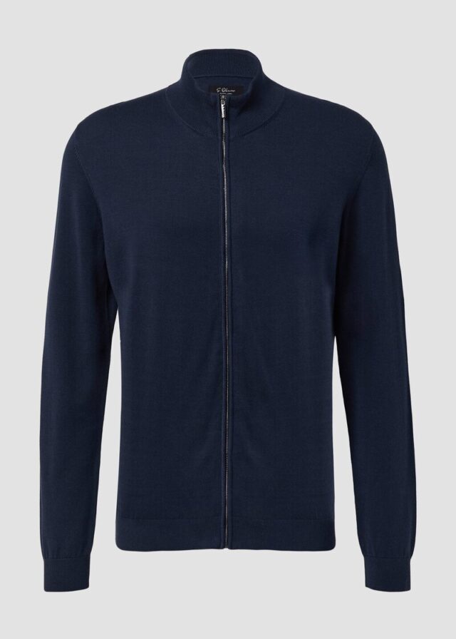 Feine Strickjacke aus Baumwoll-Modal-Mix