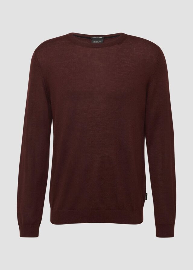 Strickpullover aus reiner Merinowolle