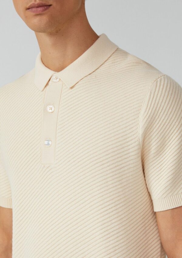 Poloshirt aus weichem Strukturstrick