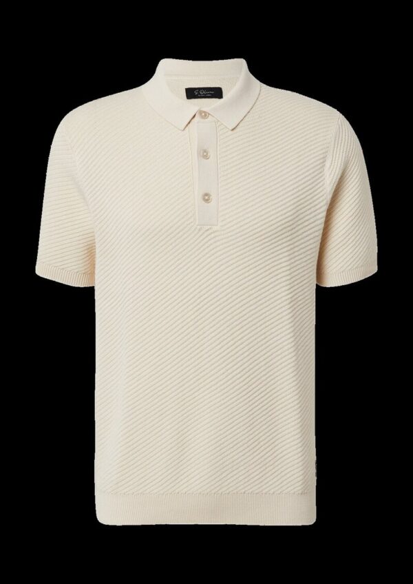 Poloshirt aus weichem Strukturstrick