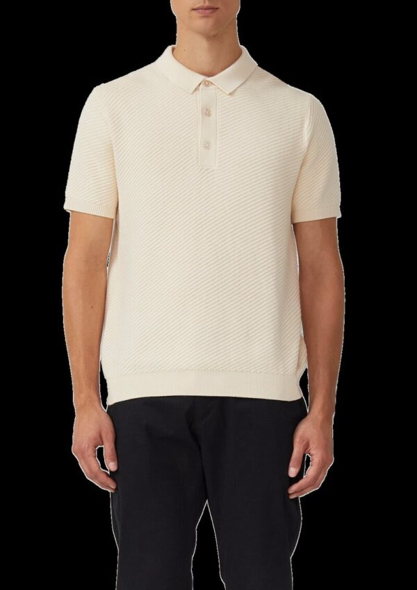 Poloshirt aus weichem Strukturstrick