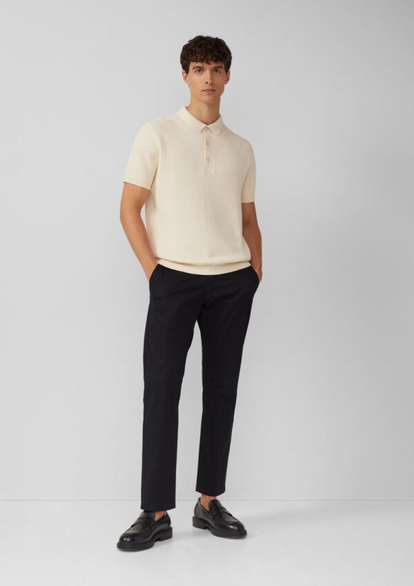 Poloshirt aus weichem Strukturstrick