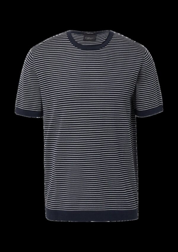 Feinstrickshirt aus reiner Baumwolle