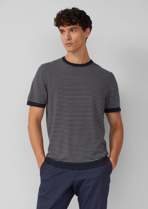 Feinstrickshirt aus reiner Baumwolle