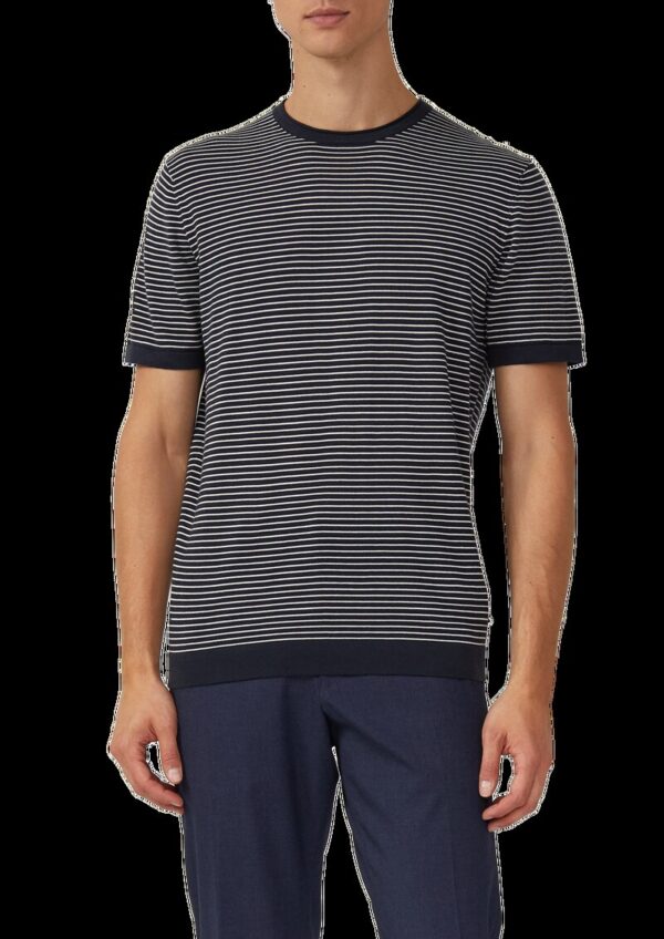 Feinstrickshirt aus reiner Baumwolle