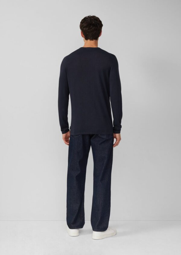 Leichter Feinstrick-Pullover aus reiner Baumwolle