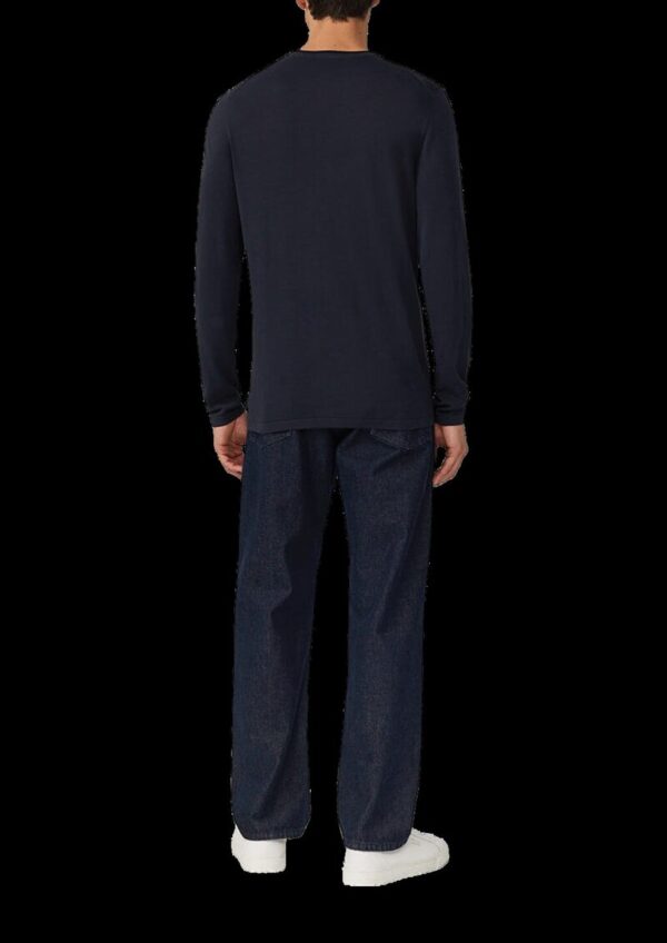 Leichter Feinstrick-Pullover aus reiner Baumwolle