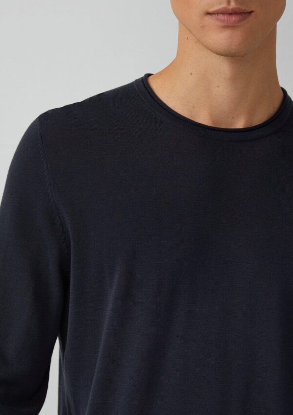 Leichter Feinstrick-Pullover aus reiner Baumwolle