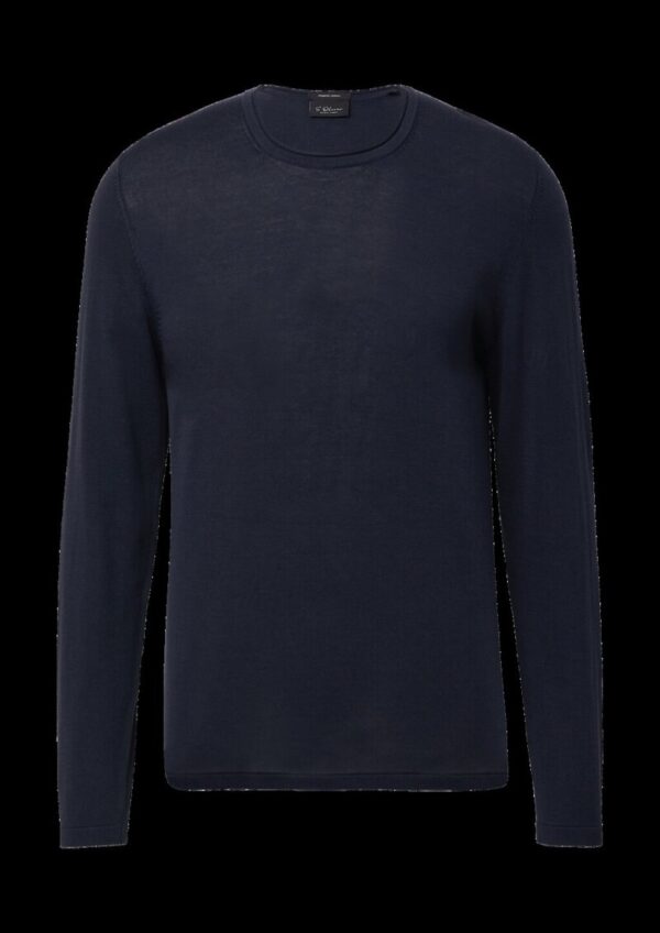 Leichter Feinstrick-Pullover aus reiner Baumwolle