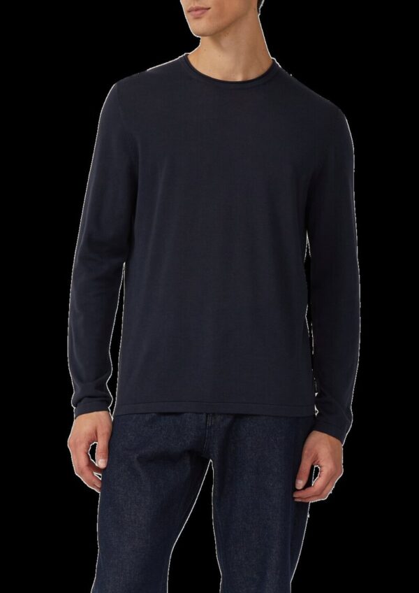 Leichter Feinstrick-Pullover aus reiner Baumwolle