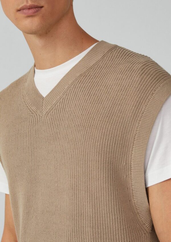 Modischer Strickpullunder aus reiner Baumwolle