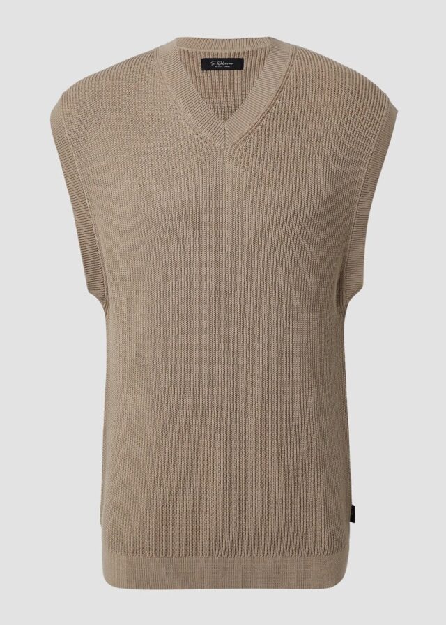 Modischer Strickpullunder aus reiner Baumwolle