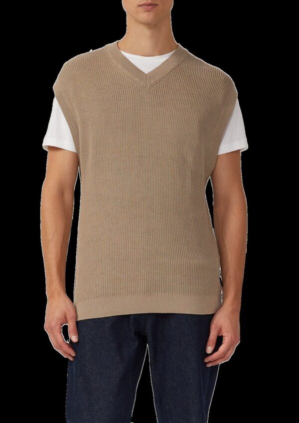 Modischer Strickpullunder aus reiner Baumwolle