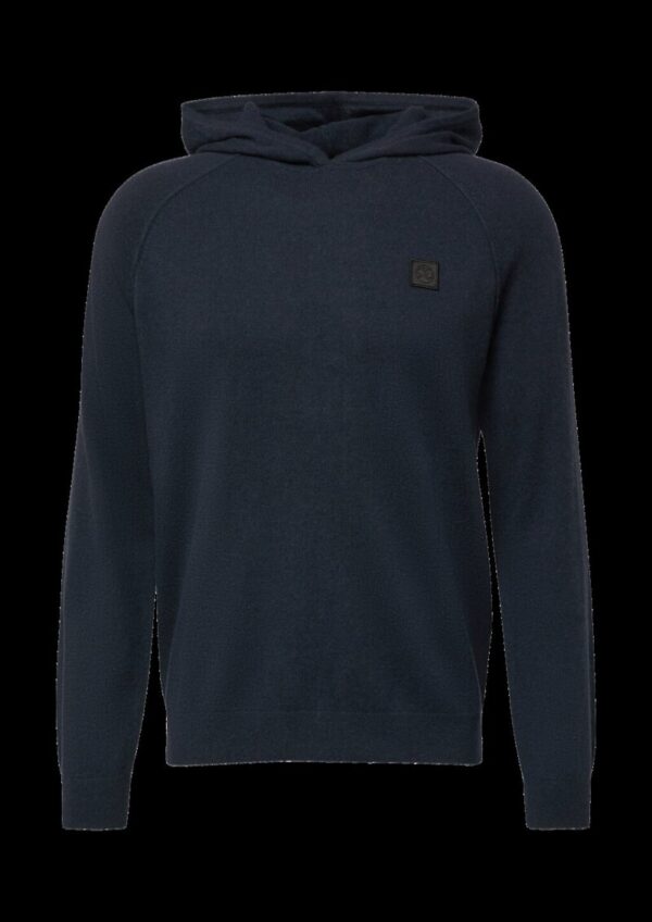 Hochwertiger Strickhoodie aus Merino-Kaschmir-Mix