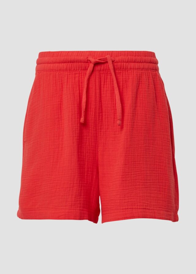 Musselin-Shorts mit Elastikbund