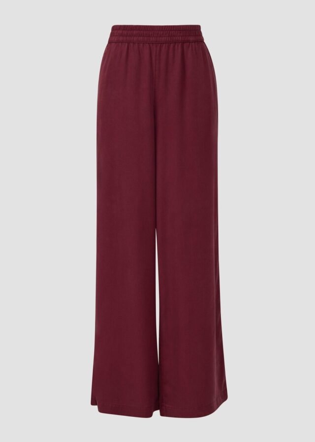 Twillhose mit Eingrifftaschen und Wide Leg