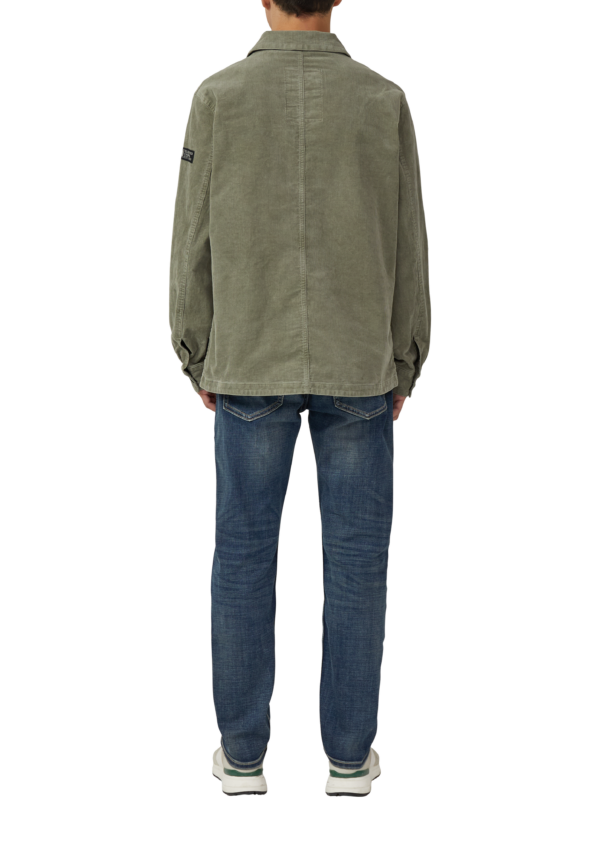 Gewaschenes Overshirt aus Cord mit Brusttaschen