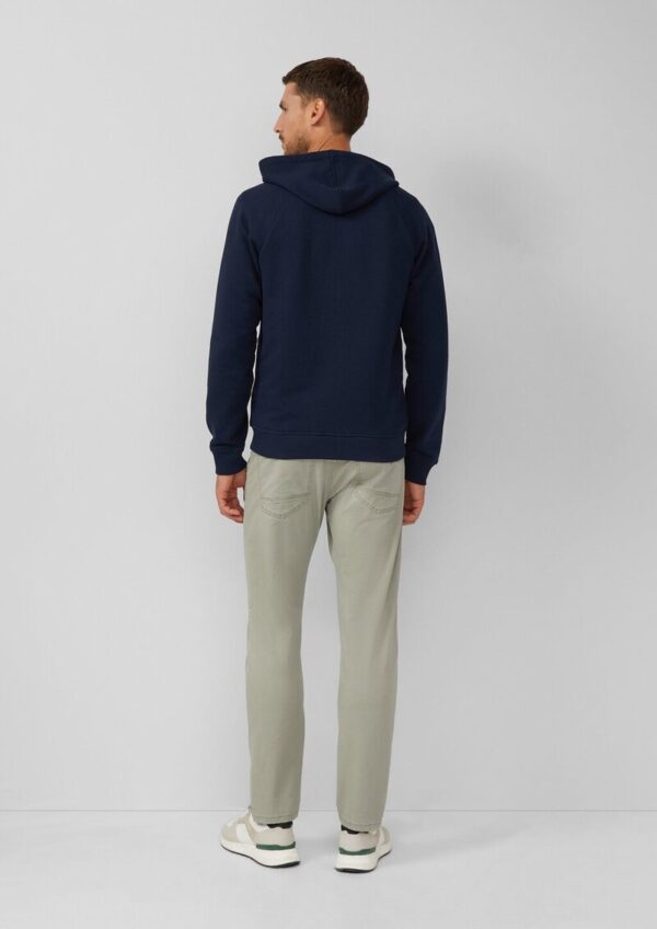 Strukturierte Sweatjacke mit Kapuze und Raglanärmeln